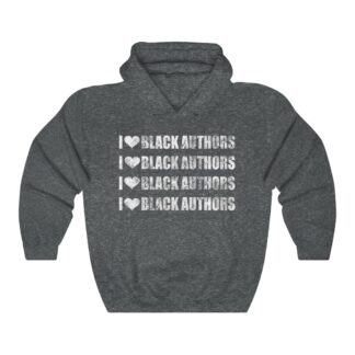 I love Black authors distressed hooded Sweatshirt