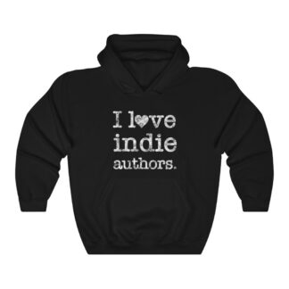 I love indie authors distressed Unisex Heavy Blend™ Hooded Sweatshirt